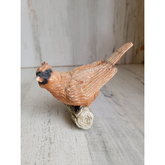 Red cardinal bird AS IS branch tree ceramic home decor - Picture 1 of 7